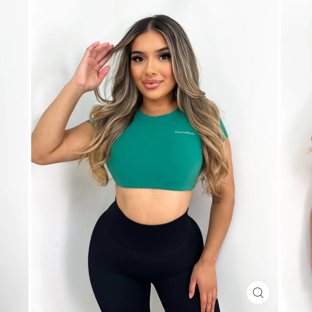 Green Crop Top